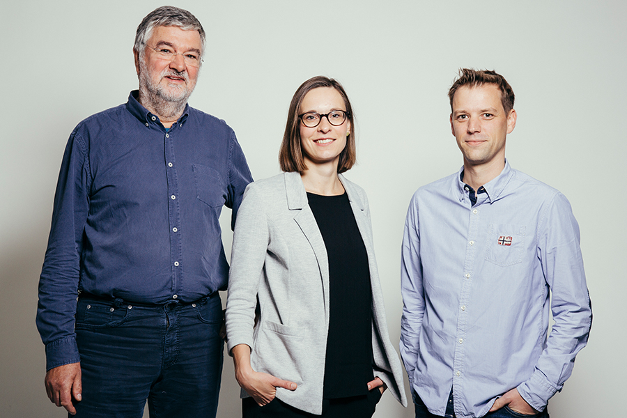 Teamfoto Dr. Hartwig Haase, Katja Richter, Dr. Henning Strubelt